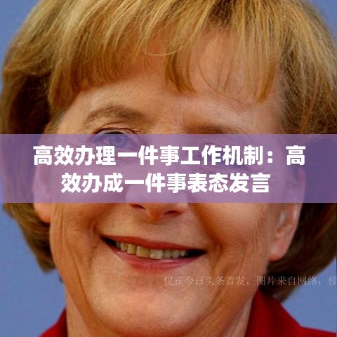 高效办理一件事工作机制：高效办成一件事表态发言 