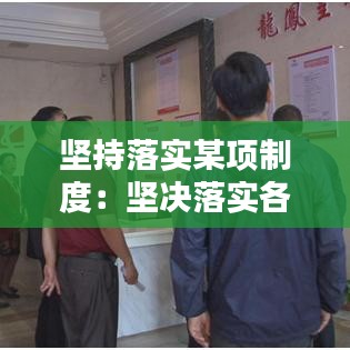坚持落实某项制度：坚决落实各项规章制度 