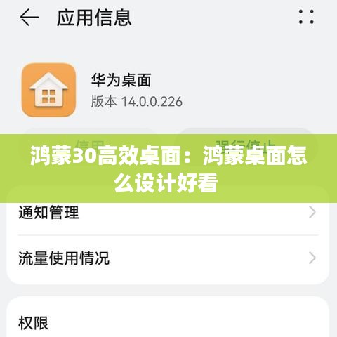 鸿蒙30高效桌面：鸿蒙桌面怎么设计好看 