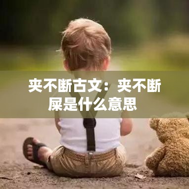夹不断古文：夹不断屎是什么意思 