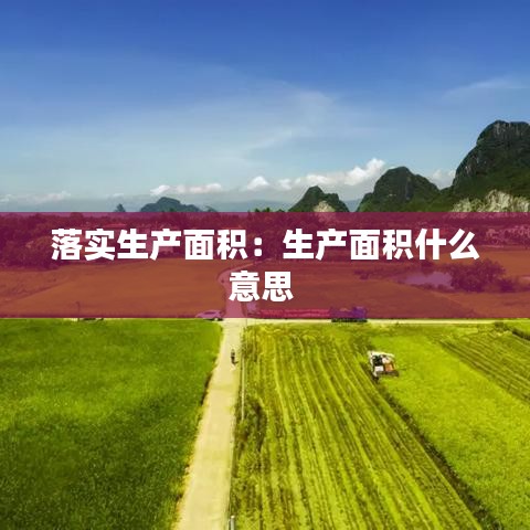 落实生产面积：生产面积什么意思 