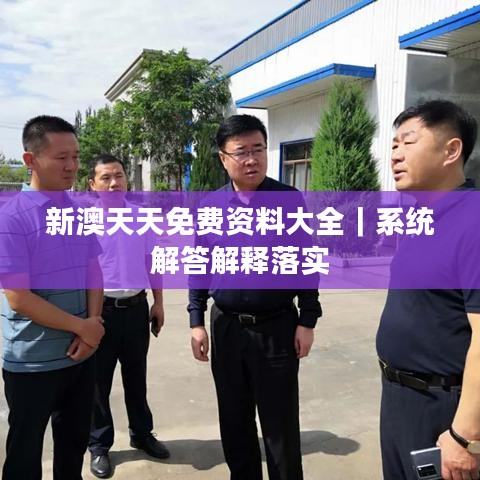 新澳天天免费资料大全｜系统解答解释落实