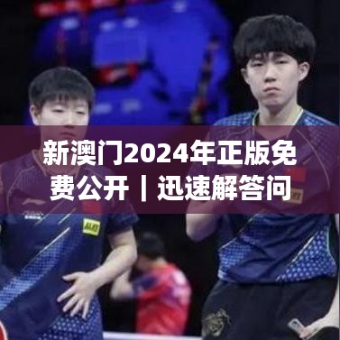 新澳门2024年正版免费公开｜迅速解答问题