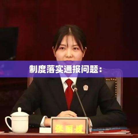 制度落实通报问题： 