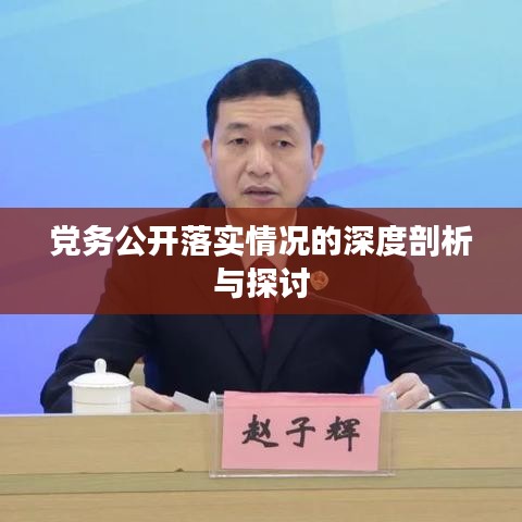 党务公开落实情况的深度剖析与探讨