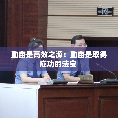 勤奋是高效之源：勤奋是取得成功的法宝 