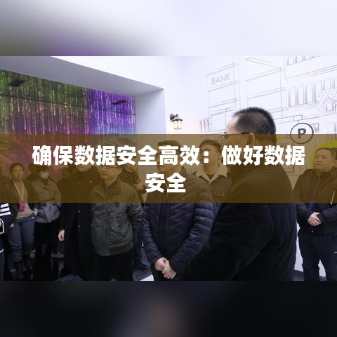 确保数据安全高效：做好数据安全 