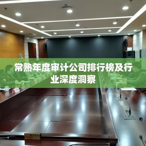 常熟年度审计公司排行榜及行业深度洞察
