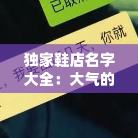 独家鞋店名字大全：大气的鞋店名字 