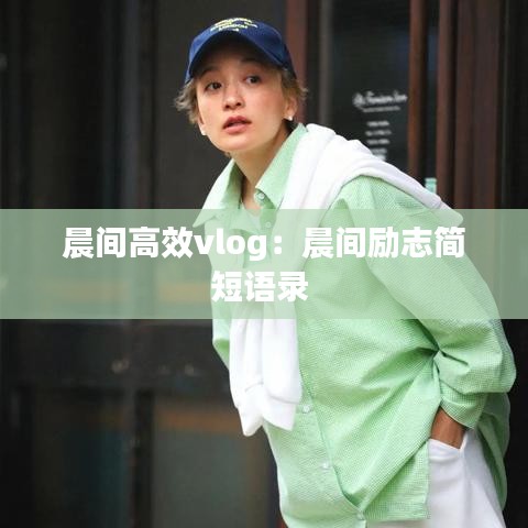 晨间高效vlog：晨间励志简短语录 