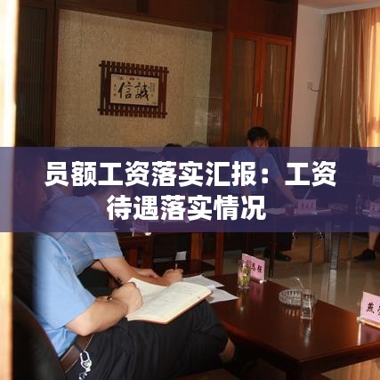员额工资落实汇报：工资待遇落实情况 