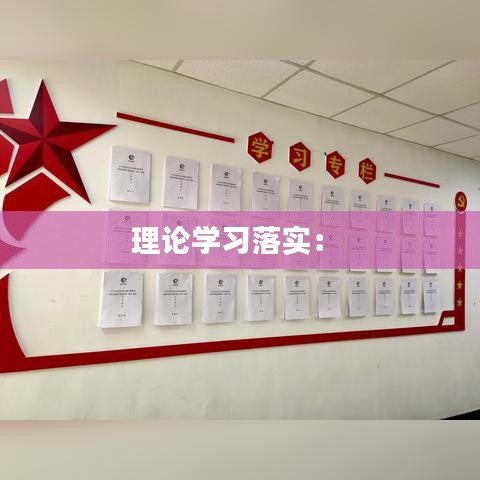 理论学习落实： 