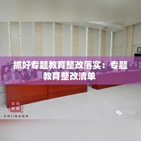 抓好专题教育整改落实：专题教育整改清单 