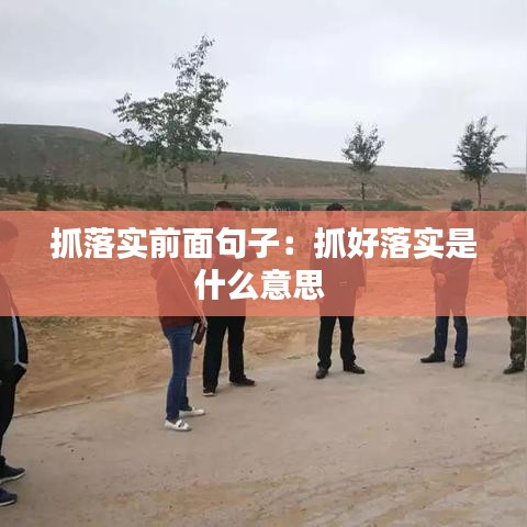 抓落实前面句子：抓好落实是什么意思 