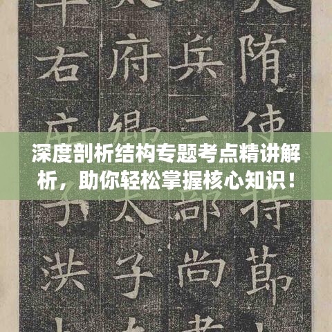深度剖析结构专题考点精讲解析，助你轻松掌握核心知识！