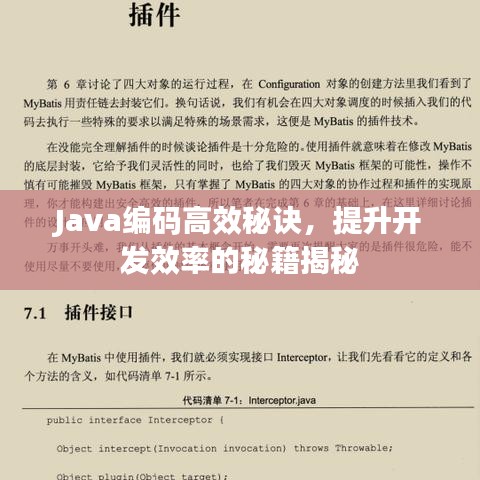 Java编码高效秘诀，提升开发效率的秘籍揭秘