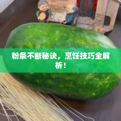 粉条不断秘诀，烹饪技巧全解析！