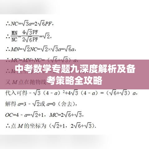 中考数学专题九深度解析及备考策略全攻略