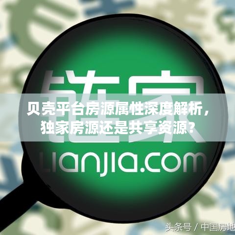 贝壳平台房源属性深度解析，独家房源还是共享资源？