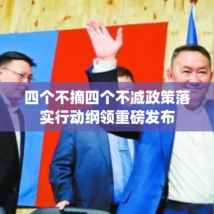 四个不摘四个不减政策落实行动纲领重磅发布
