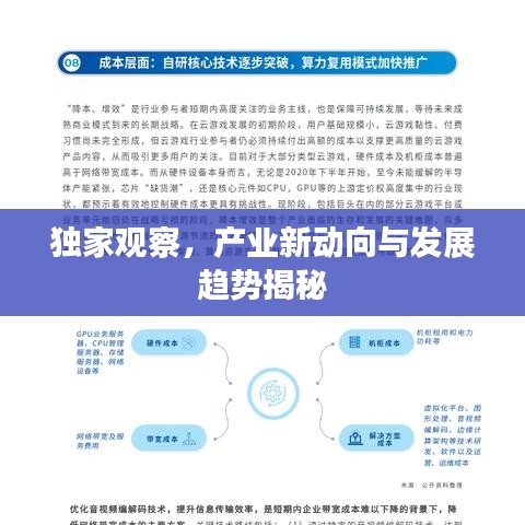 独家观察，产业新动向与发展趋势揭秘