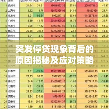突发停贷现象背后的原因揭秘及应对策略探讨