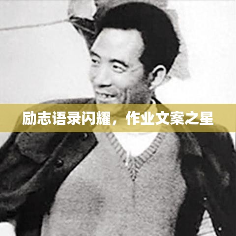 励志语录闪耀，作业文案之星
